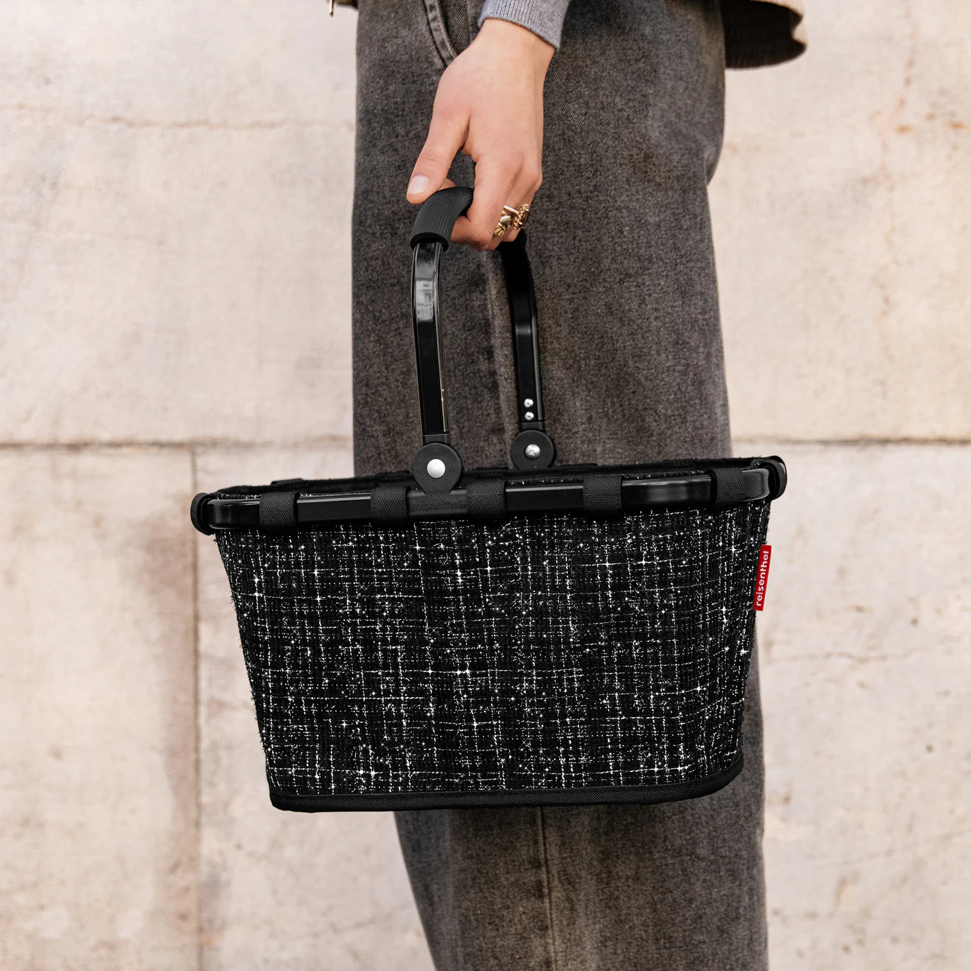 carrybag XS bouclé black - Image 3